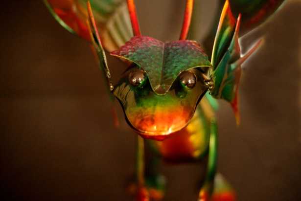 Metall Drachen Grün